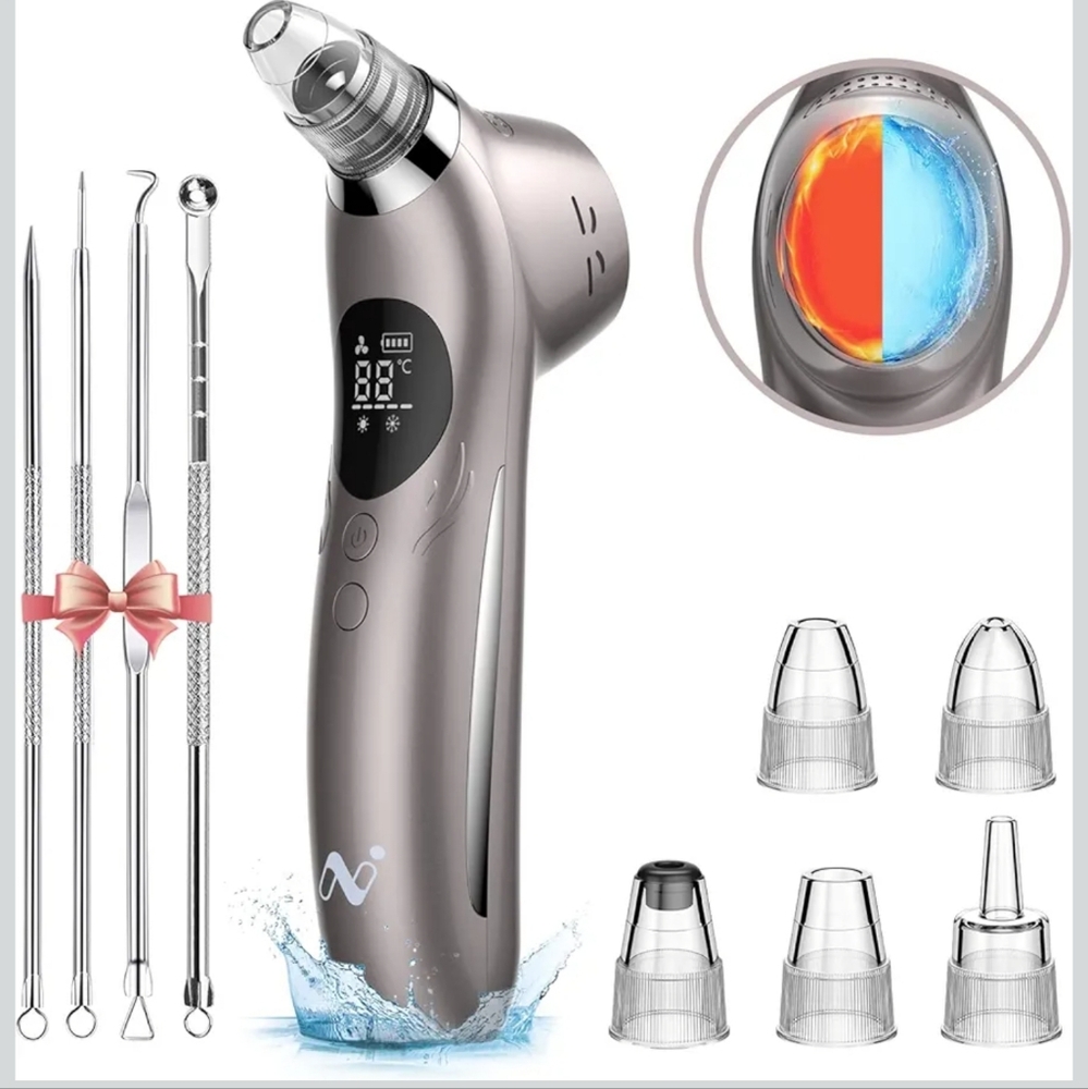 Blackhead Remover Pore Vacuum Electric Extractor Hot‎ Cold Compress New USB